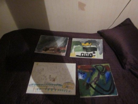 Några konstverk målade av mig.