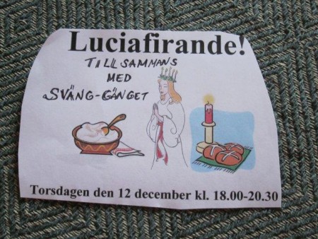 Lucia firande på Träslövsgården