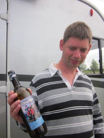 Jag bjöd på lite gott vin.